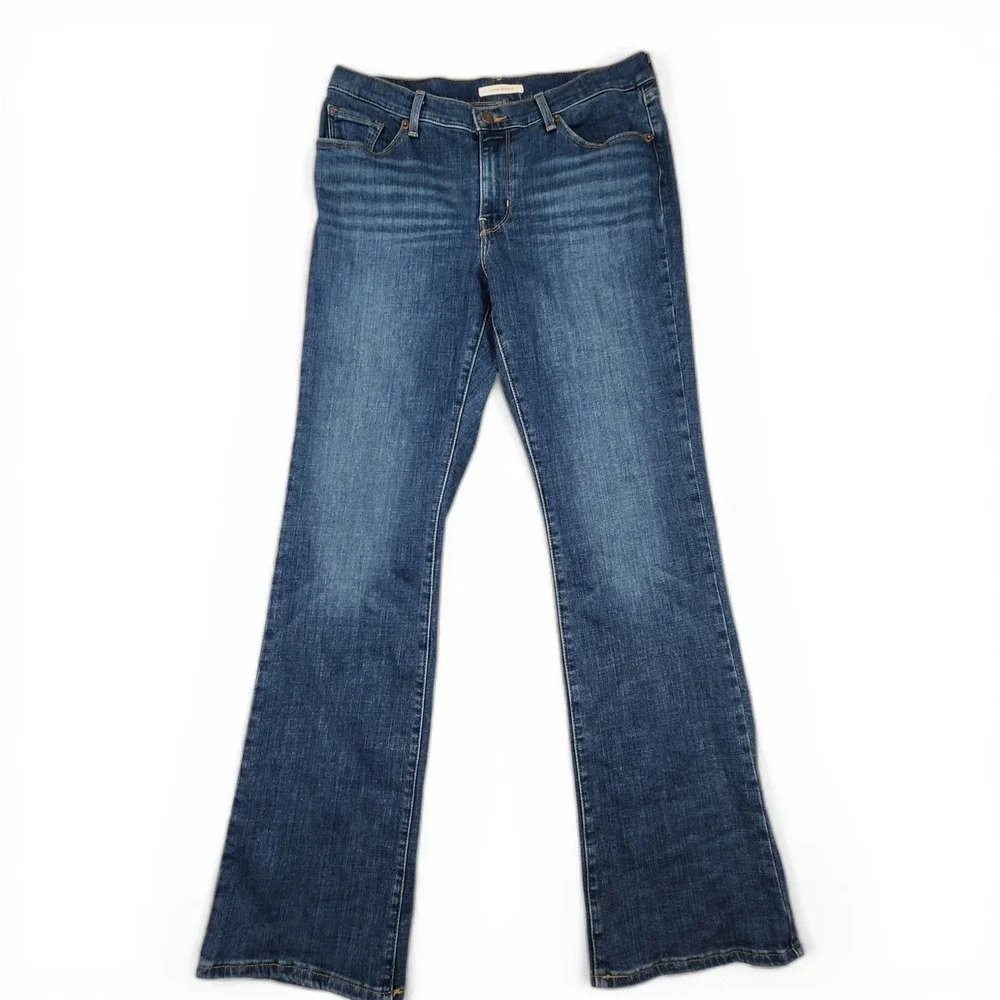Levi Strauss Classic Bootcut Jeans Womens 8 29x32 (Fits as 29x30.5) Blue Stretch